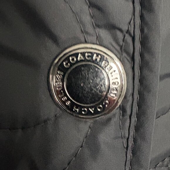 Coach Grey Insulated Jacket M - Picture 5 of 6
